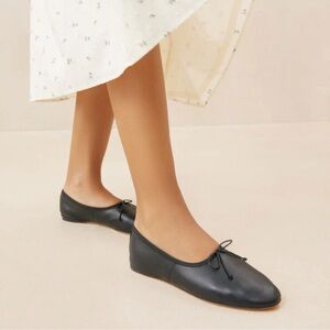 Loeffler Randall Landon Women's Black
Leather Ballet Flats NEW!